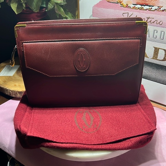 Cartier Must De Cartier Clutch EUC - Picture 3 of 15